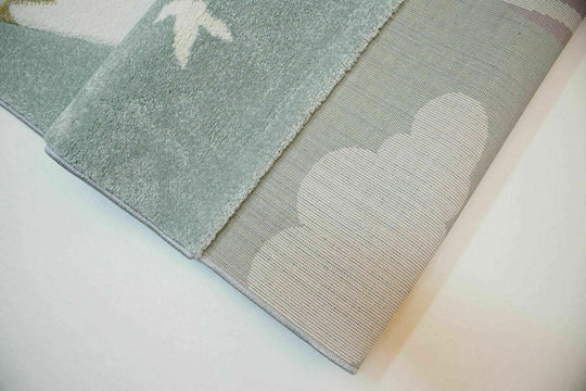 Tzikas Carpets 24192-040 Παιδικό Χαλί Σύννεφα Diamond 160x230cm Πάχους 13mm