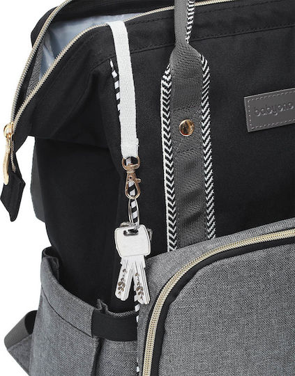 Babyono Diaper Bag Oslo Style Gray 30x40cm.