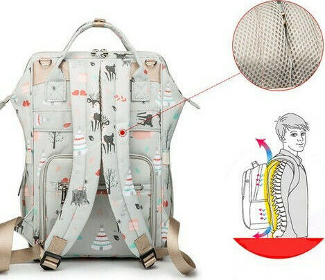 Wickeltasche-Wickelrucksack Beikou Variant 25x17x38cm.