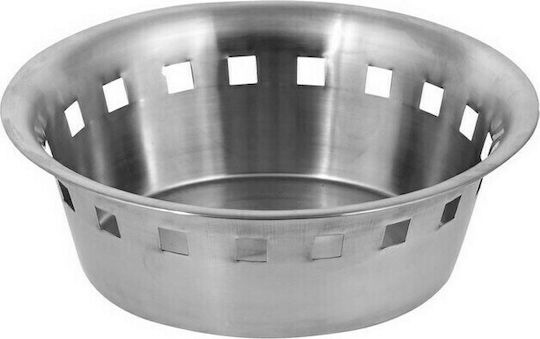 TnS Καλάθι Ψωμιού Inox σε Ασημί Χρώμα 21x21cm