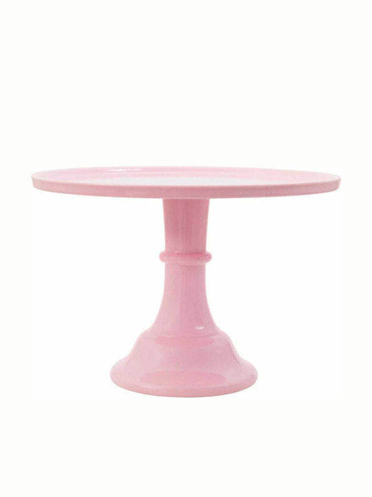 A Little Lovely Company Pink Plastic Pedestal Cake Stand 29.7x29.7x20.2cm