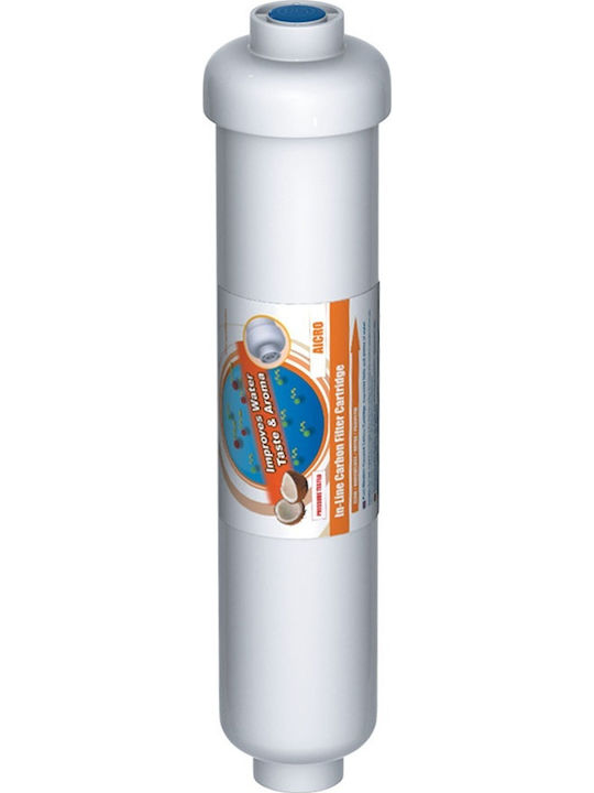 Aqua Filter AICRO Activated Carbon External Replacement Water Filter for AEG / Ariston / Beko / Bosch / Daewoo / Electrolux / General Electric / Haier / Hitachi / LG / Liebherr / Miele / Morris / Neff / Samsung / Siemens / Whirlpool Refrigerator