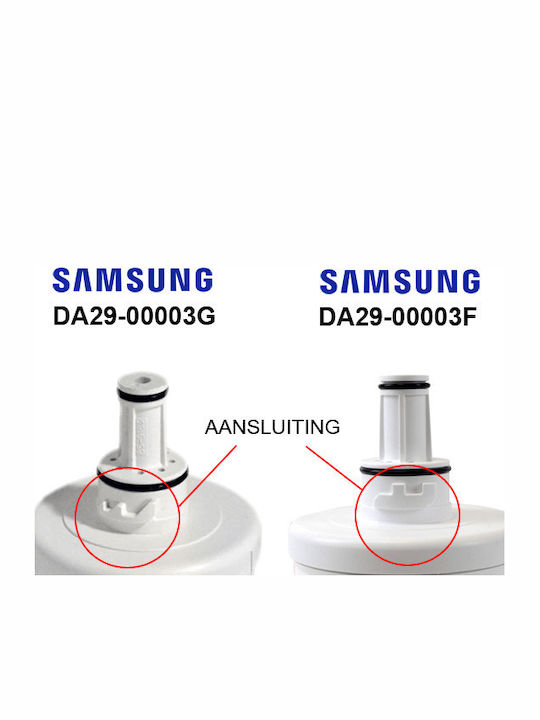 Aqua Pure DA29-00003F Internal Replacement Water Filter for Samsung Refrigerator 3pcs