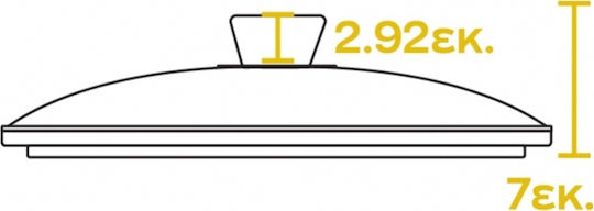 Lodge Капак за Тиган Стъклен 26.67см GLSQ10