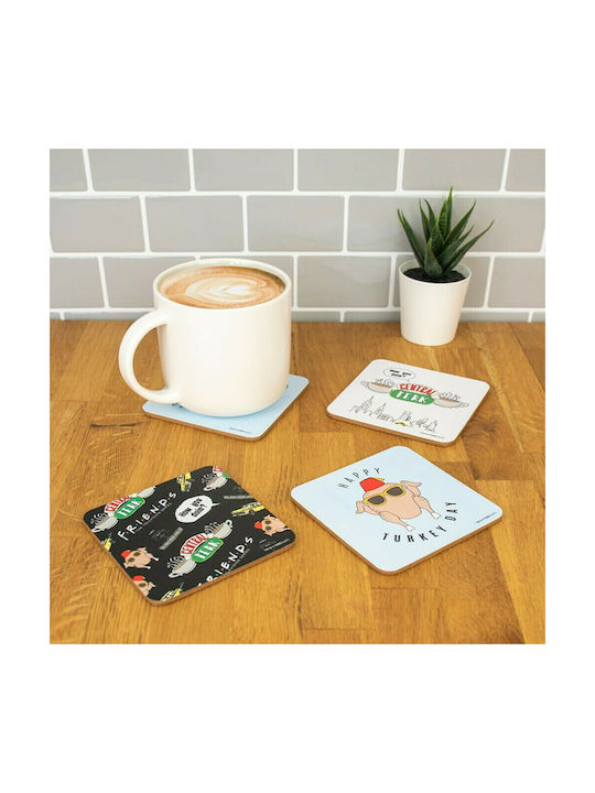 Blue Sky Studios Paper Multicolour Coasters Friends 4pcs