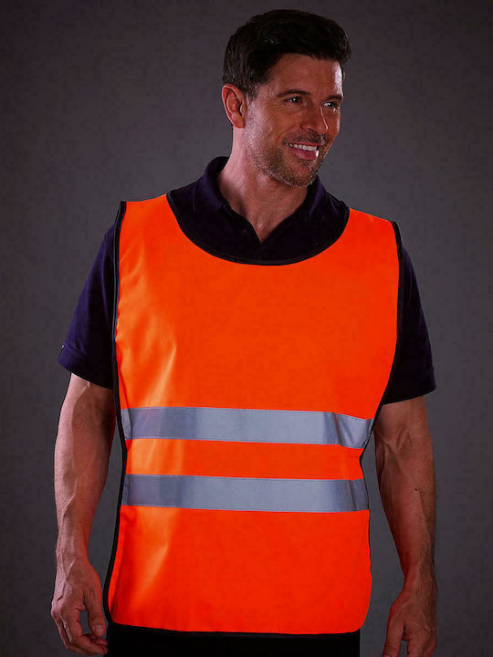 Yoko HVJ269 Safety Vest with Reflective Film Orange