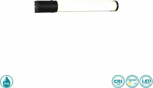 Trio Lighting Piera Класически Осветително тяло За баня с вграден LED Черен 41x5.5см.