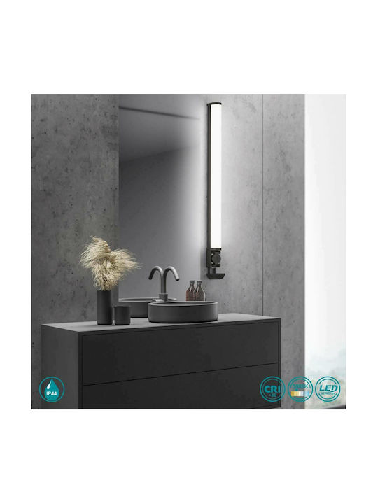 Trio Lighting Piera Classic Lamp Bathroom with Integrated LED and Warm White Light Black 79cm