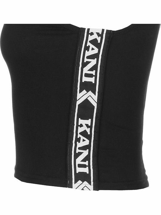 Women's Blouse Cotton with Straps Black