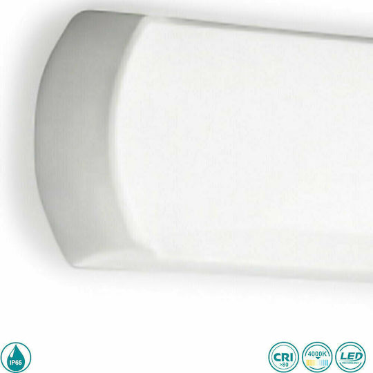 La Mia Luce Nut Επιτοίχια Εξωτερική Πλαφονιέρα LED IP65 με Φυσικό Λευκό Φως