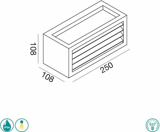 La Mia Luce Garo Стенна Външна Таванна Лампа IP54