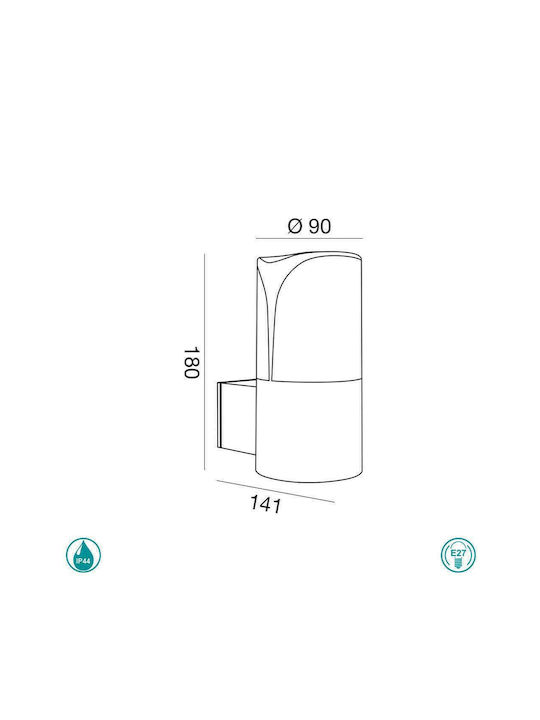 La Mia Luce Wall-Mounted Outdoor Spot Light E27 IP44