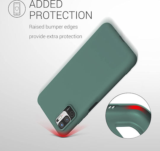 KWmobile Back Cover Silicone 1.3mm Blue Green (Redmi Note 10 5G / Poco M3 Pro)