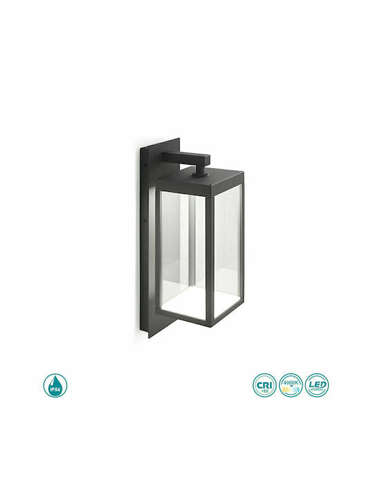 La Mia Luce Sire Επιτοίχιο Εξωτερικό Φαναράκι LED IP54 13W με Φυσικό Λευκό Φως
