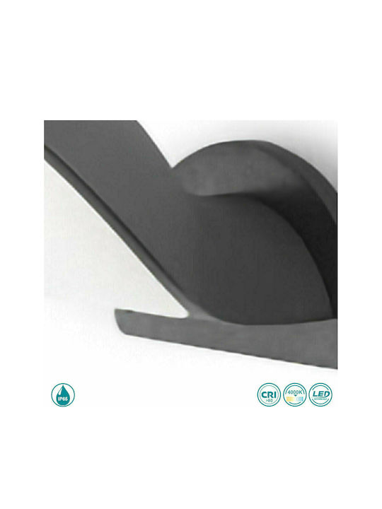 Gea Luce Wall-Mounted Outdoor Spot Light LED IP65 10W with Natural White Light