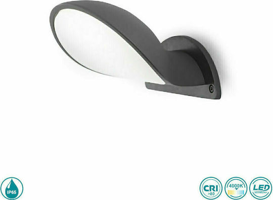 Gea Luce Wandmontiertes Außen-Spotlight LED IP65 10W mit Natürliches Weiß Licht
