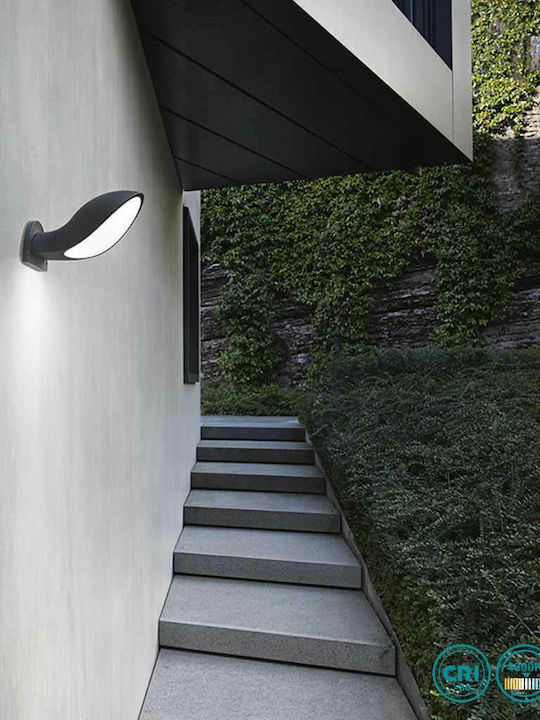 Gea Luce Wall-Mounted Outdoor Spot Light LED IP65 10W with Natural White Light