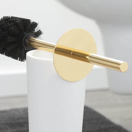 Sealskin Glossy 362320549 Plastic Toilet Brush Gold