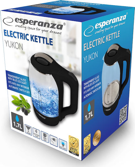 Esperanza Βραστήρας 1.7lt 1500W Μαύρος