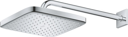 Grohe Tempesta 250 Cube Square Showerhead 25x25cm with Arm 38cm