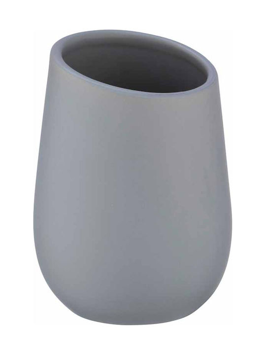 Wenko Badi Ceramic Cup Holder Countertop Gray