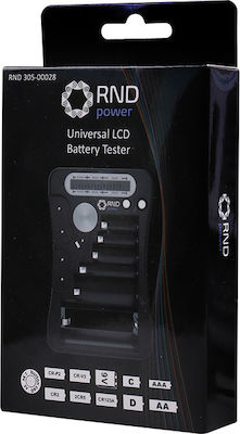 Rnd RND 305-00028 Ψηφιακό Battery Tester με Σταθερή Υποδοχή