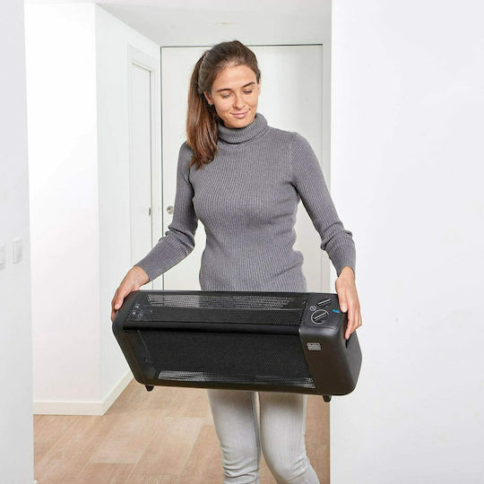 Black & Decker Black & Decker Floor Convector Heater 1500W Mica 65x29cm Black