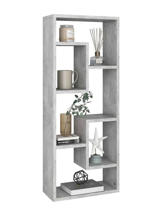 Shelf Wall Grey Concrete 36x16x90cm