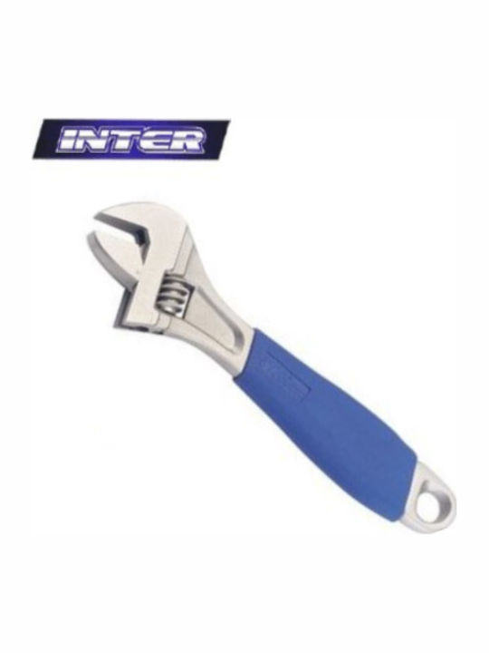 Inter Γαλλικό Κλειδί Μήκους 250mm 10'' με Άνοιγμα Σιαγόνων έως 33mm και Αντιολισθητική Λαβή
