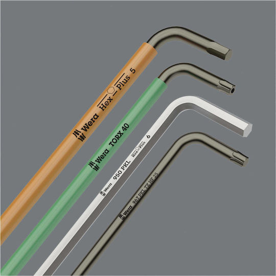 Wera Set 13 Allen Wrenches L 950/13 Hex-Plus Imperial