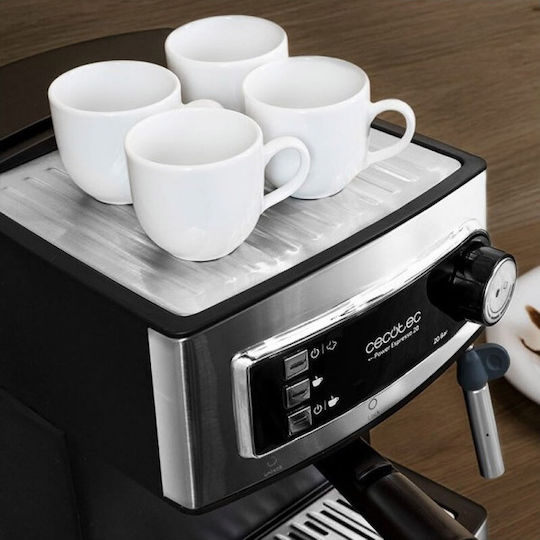 Cecotec Power Espresso 20 Espressomaschine 850W Druck 20bar Silber