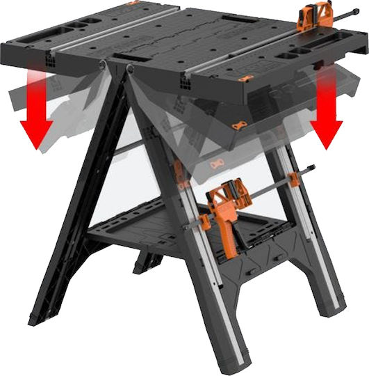 Worx WX051 Bancă Rezistență 135kg 78x63x81.2cm 4buc WX051