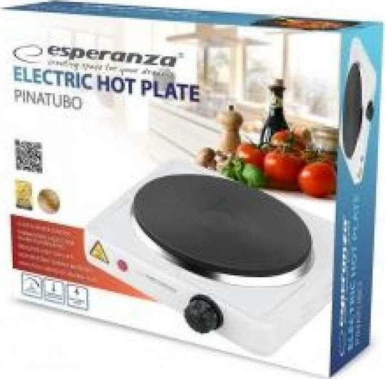 Esperanza Pinatubo Enamel Countertop Single Burner White