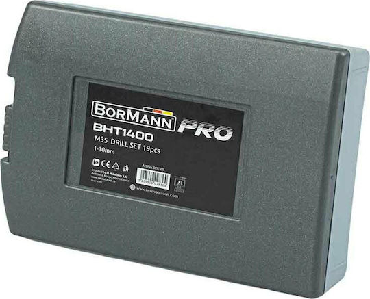 Bormann BHT1400 Σετ 19 Τρυπάνια Κοβαλτίου για Μέταλλο