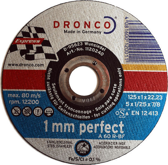 Dronco Cutting Disc Metal A 24 R Cutting Disc Metal Hole Diameter 180mm 1pcs
