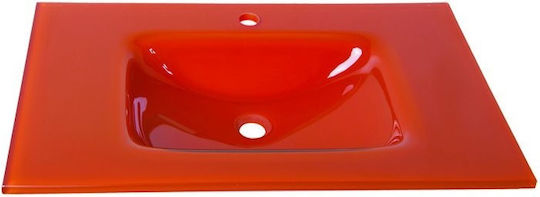 Gloria Glass Form Ένθετος Νιπτήρας Γυάλινος 60x46cm Gloria Glass Form Ένθετος Νιπτήρας Γυάλινος 60x46cm