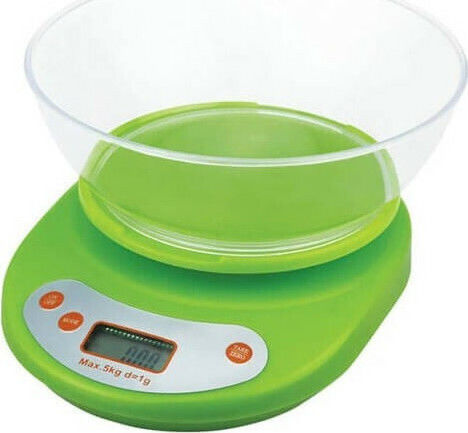 PWC-816 Digital Kitchen Scale with Bucket up to 5kg Green