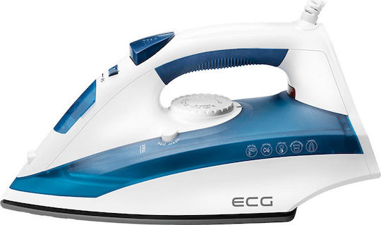 ECG Steam Iron 2200W with Ceramic Plate and Continuous Steam Supply 40g/min