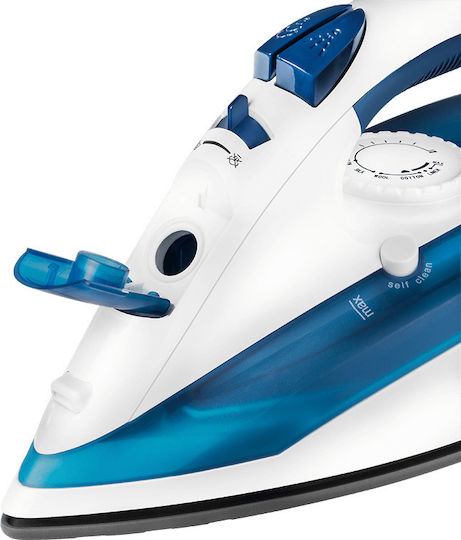 ECG Steam Iron 2200W with Ceramic Plate and Continuous Steam Supply 40g/min