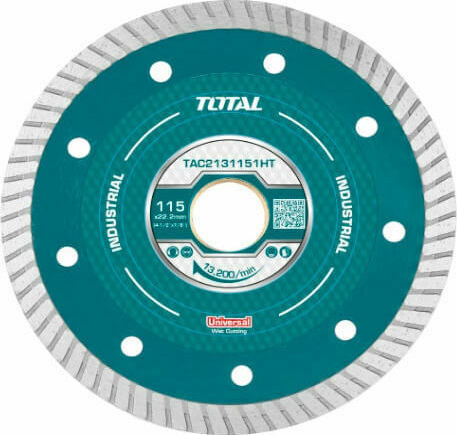 Total Diamond Disc Universal Wet Cutting Cutting Disc Construction Materials Hole Diameter 180mm 1pcs