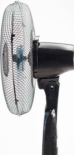 Bormann BFN5010 Ανεμιστήρας Ορθοστάτης 50W Διαμέτρου 40cm με Τηλεχειριστήριο Μαύρος