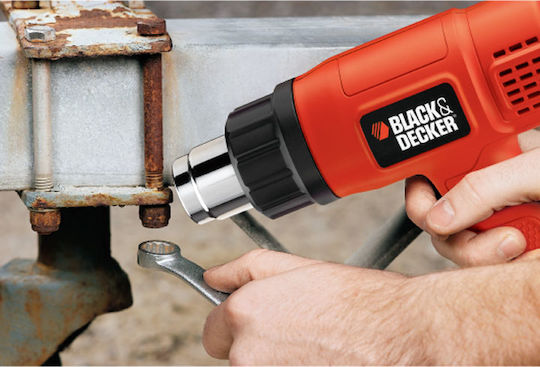 Black & Decker Πιστόλι Θερμού Αέρα 1750W με Ρύθμιση Θερμοκρασίας εως και 600°C