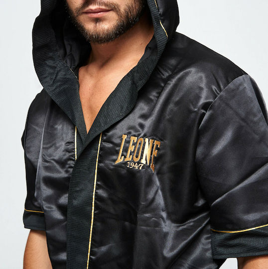 Leone Premium Boxing Gown Μαύρη