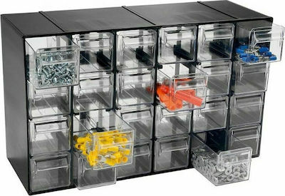 ArtPlast Συρταριέρα Εργαλείων Plastic 24 Compartments W38.2xD14.8xH23cm 611