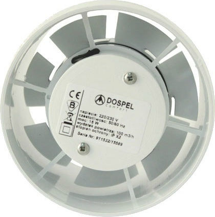 Dospel Euro 2 120 Ventilator Bathroom 120mm White