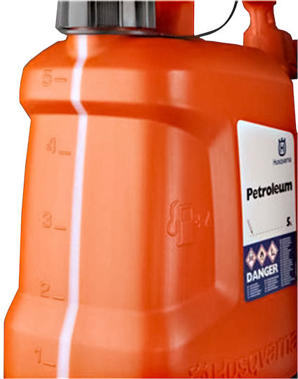 Husqvarna Fuel Can Double Position Plastic with Extension Tube 7.5lt Orange