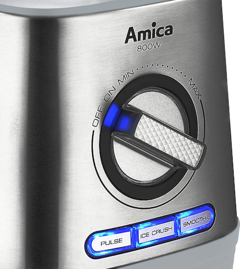 Amica BTM5012 Mixer mit Kunststoffkanne 1,5 l 800W Inox
