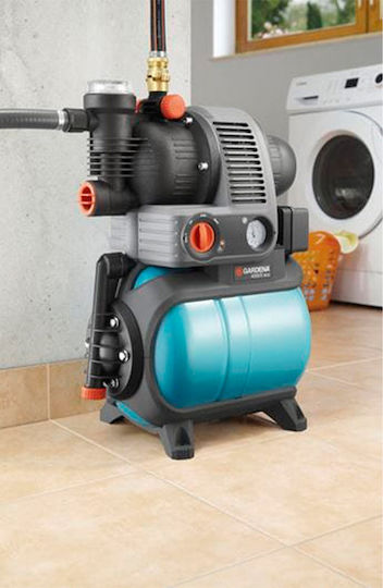 Gardena Eco Comfort 5000/5 Einstufig Einphasig Wasserdruckpumpe mit Behälter 24 Liter 1100W