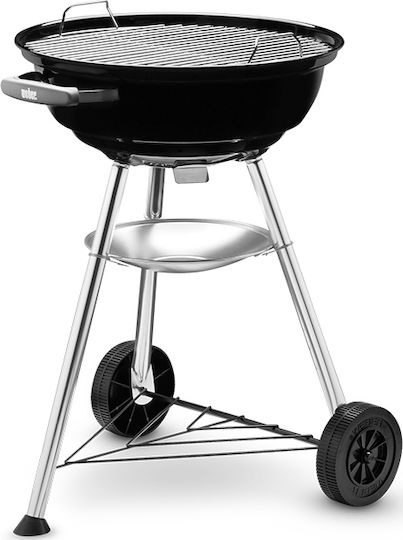 Weber Compact Stainless steel Charcoal Grill Kettle with Lid 47cmx47cm