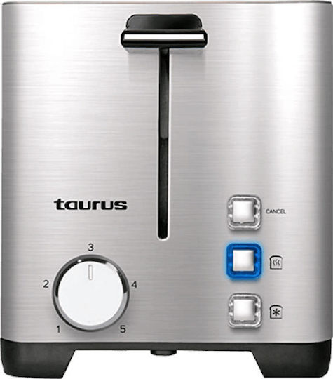 Taurus MyToast Duplo Legend 2R Φρυγανιέρα 2 Θέσεων 1400W Inox